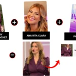 para si january 2026 ana rita clara burgundy jacquard jacket