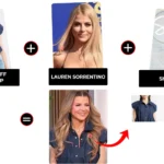 sherri january 2026 lauren sorrentino denim puff sleeve top