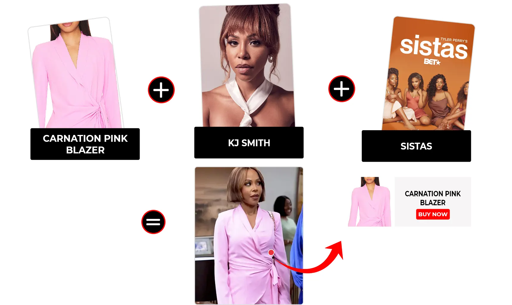 sistas s10 ep01 kj smith pink wrap blazer