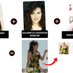 solenn le couviour mancini black and yellow print dress