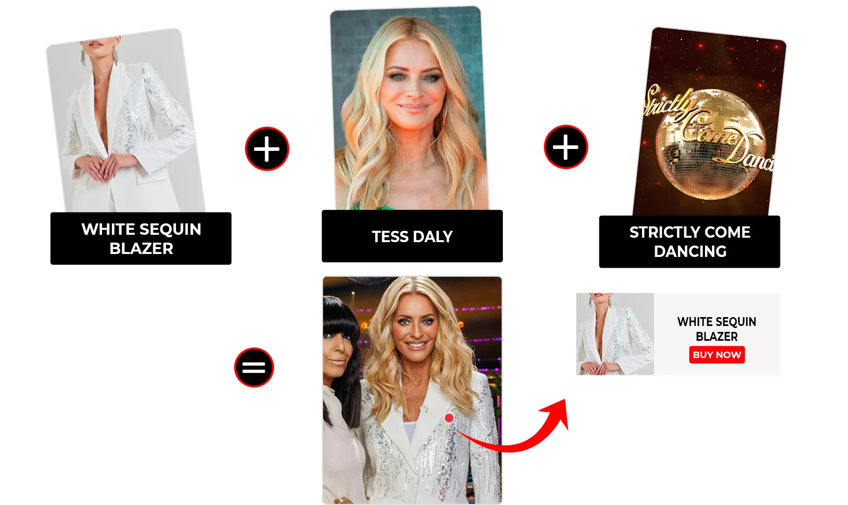 strictly come dancing season 23 christmas special tess daly white blazer