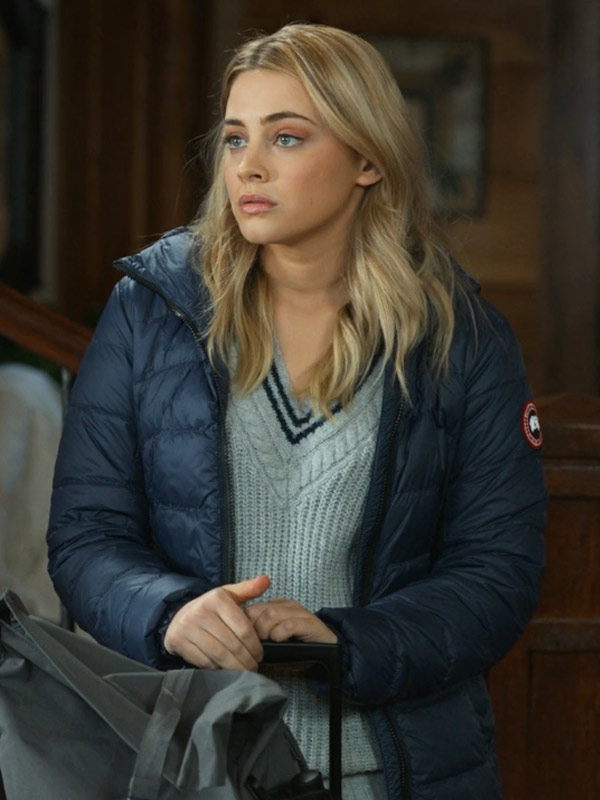 The Other Zoey Josephine Langford Hooded Puffer Jacket