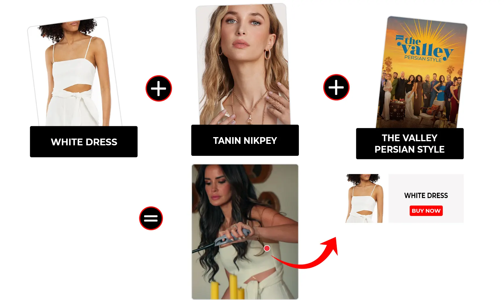 the valley persian style s01 ep02 tanin nikpey white cut out maxi dress