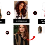 the young and the restless december 2025 courtney hope black and brown coat