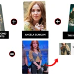 this morning december 2025 angela scanlon diamond pattern jumper