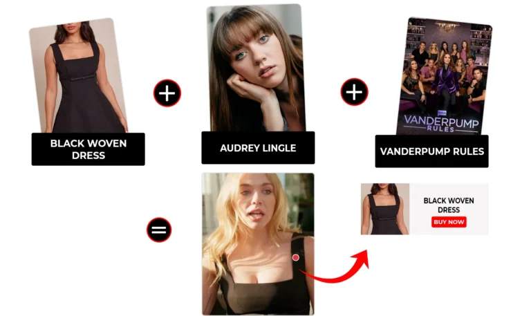 Vanderpump Rules Season 12 Episode 04 Audrey Lingle Premium Black Woven Belt Detail Shift Dress