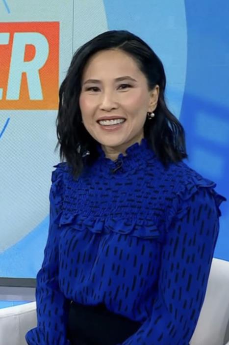 The Today Show January 2026 Vicky Nguyen Printed Smocked Top