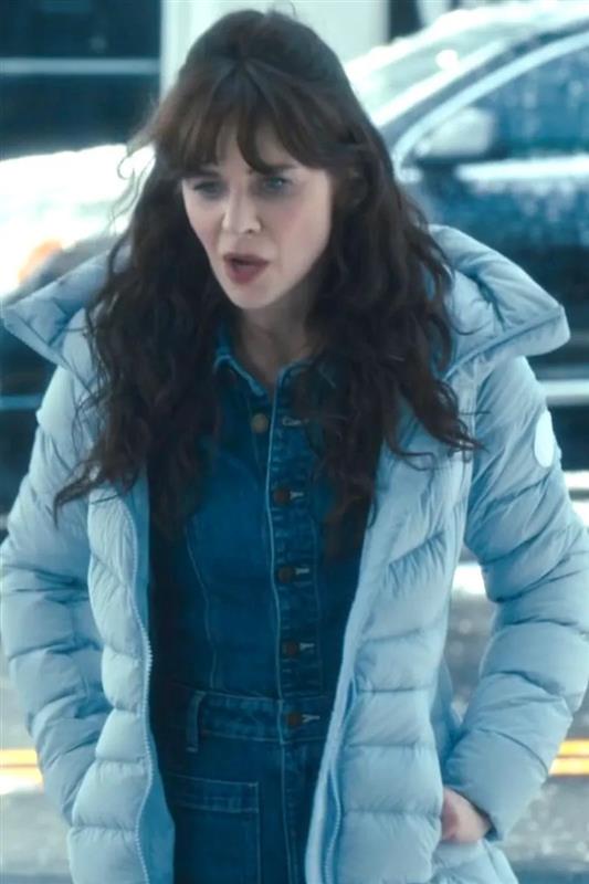 Merv Zooey Deschanel Quilted Puffer Coat