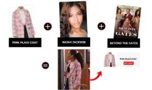 beyond the gates january 2026 najah jackson pink plaid coat