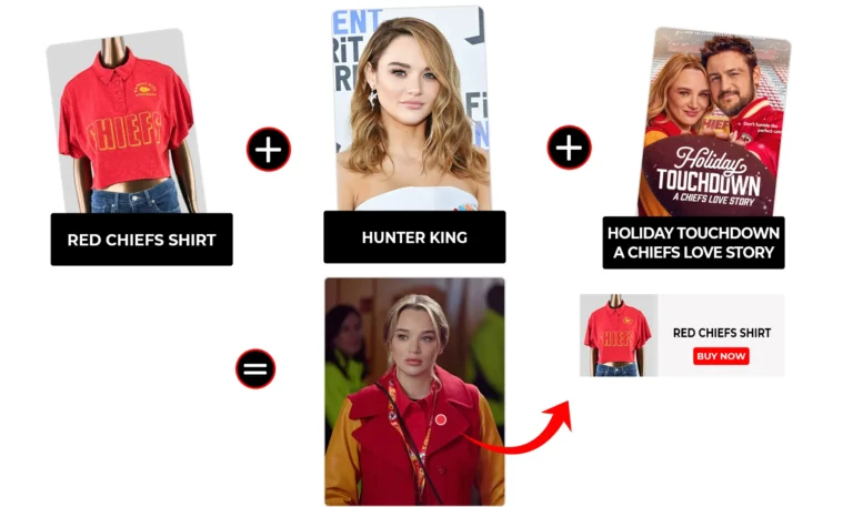 Holiday Touchdown: A Chiefs Love Story Hunter King Red Chiefs Shirt