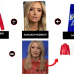 the five january 2026 kayleigh mcenany red leather jacket